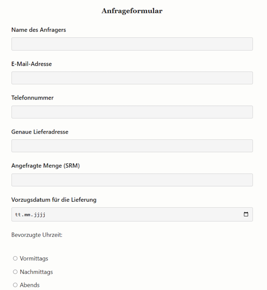 Kontaktaufnahme jetzte bestellen oder reserviren ofenfertiges Brennholz vom Inselsberg